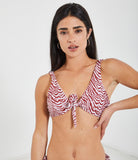 Bikini top con nodo frontale